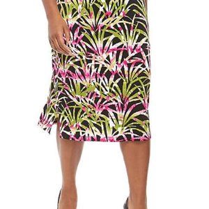 Women's Tropical Leaves Printed Skirt